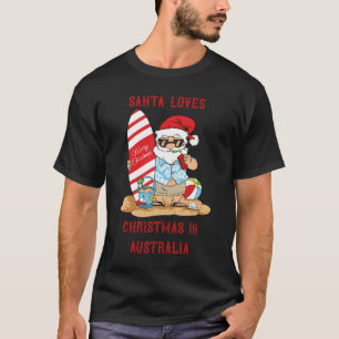 Santa Kärlek jul i Australien T-Shirt