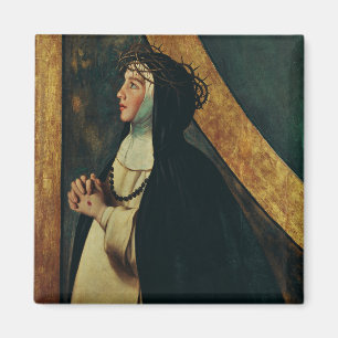 Santa Katarina av Siena av Juan Bautista Maino Magnet
