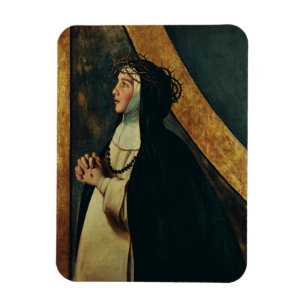 Santa Katarina av Siena av Juan Bautista Maino Magnet