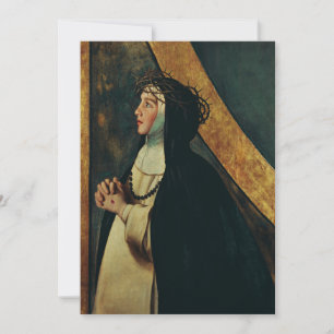 Santa Katarina av Siena av Juan Bautista Maino Tack Kort