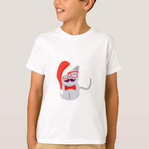 Santa katt t shirt