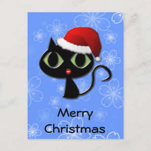 Santa kattunge helg vykort