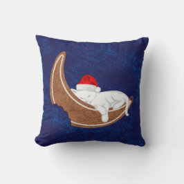 Santa Kattunge och Gingerbröd Måne Kudde
