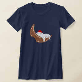 Santa Kattunge och Gingerbröd Måne T Shirt