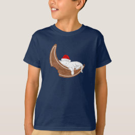 Santa Kattunge och Gingerbröd Måne T Shirt