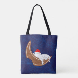 Santa Kattunge och Gingerbröd Måne Tygkasse