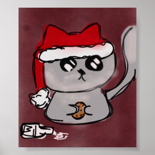 Santa Kattunge Poster (Framsidan)
