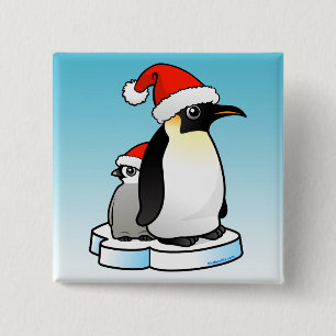 Santa kejsarepingvin knapp