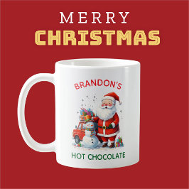Santa Kids Children Festive jul Cute Snögubbe Kaffemugg