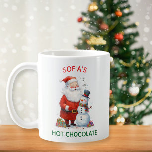 Santa Kids Children Festive jul Cute Snögubbe Kaffemugg