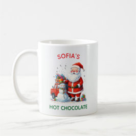 Santa Kids Children Festive jul Cute Snögubbe Kaffemugg