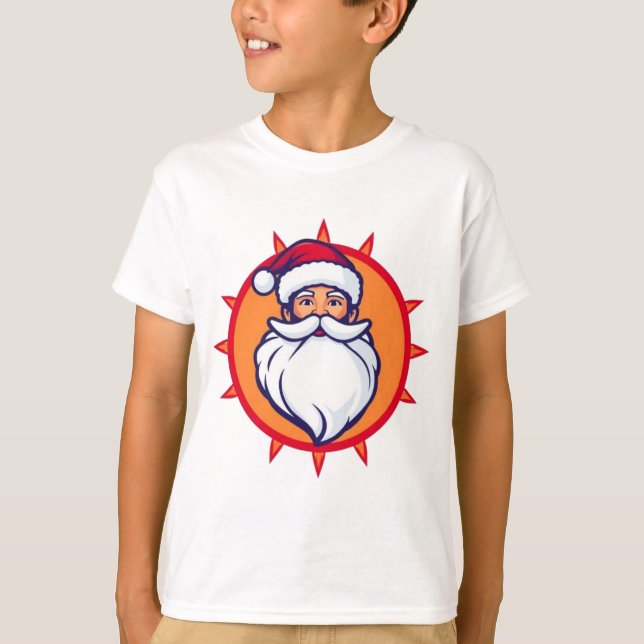 Santa Kids tshirt T Shirt (Framsida)