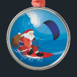 Santa Kitesurf högvärdig prydnad Julgransprydnad Metall<br><div class="desc">Även Santa kärlekar till draken! En underbarjulgåva för din favorit- kiteboarder eller dig.</div>