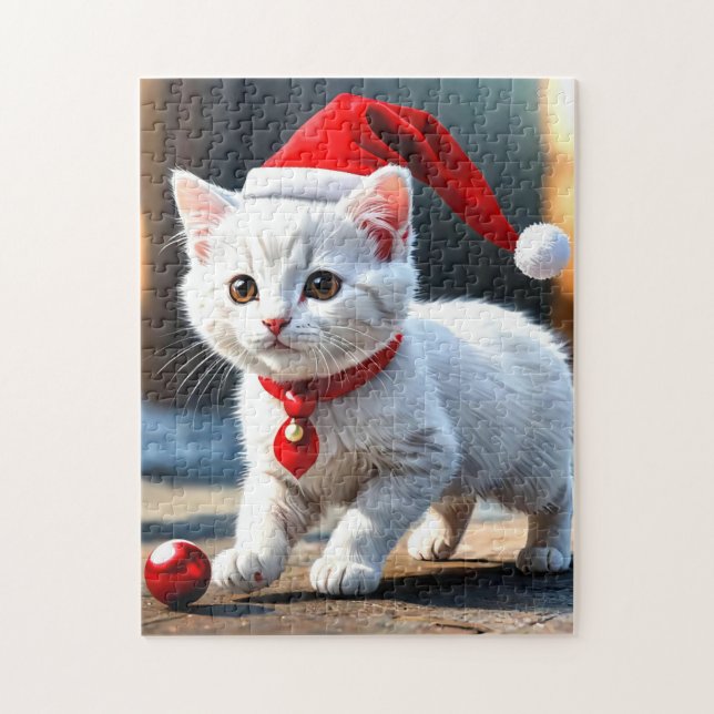 Santa Kitten Pussel (Vertikal)