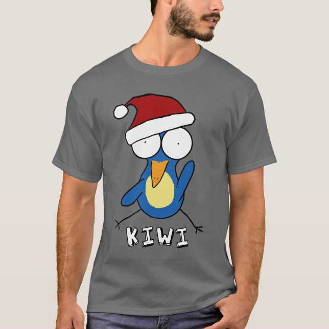 Santa KiwiT-tröja T Shirt (Framsida)