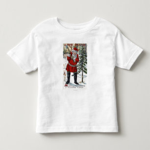 Santa klipp besegrar julgranen t-shirt