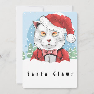 Santa Klo kommer till Town Julkort