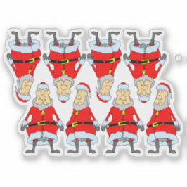 Santa klockor1 klistermärken