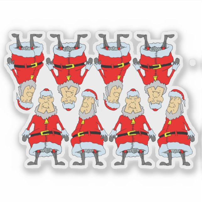 Santa klockor1 klistermärken (Framsida)