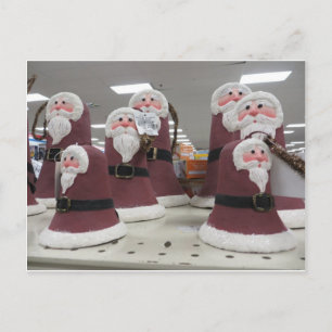 Santa Klockor Helg Vykort