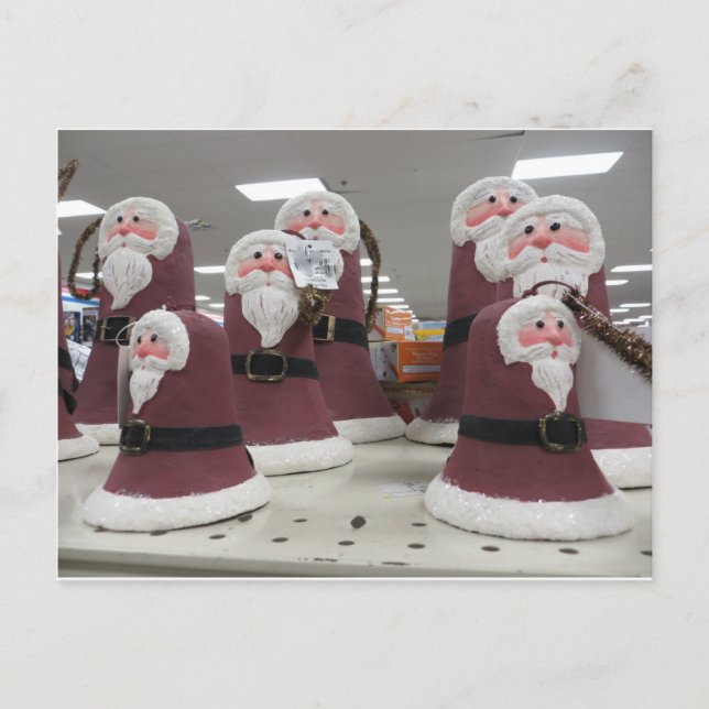 Santa Klockor Helg Vykort (Framsida)