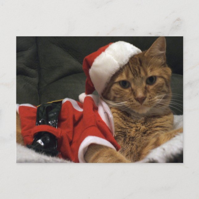 Santa klor helg vykort (Framsida)