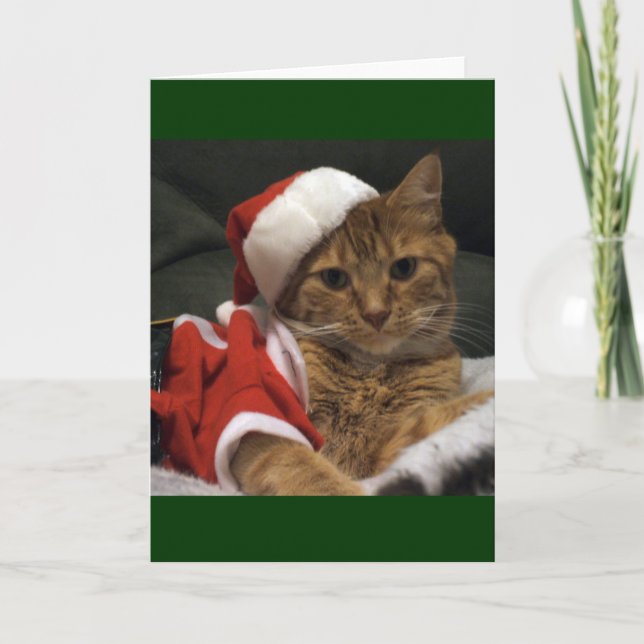 Santa klor helgkort (Framsida)