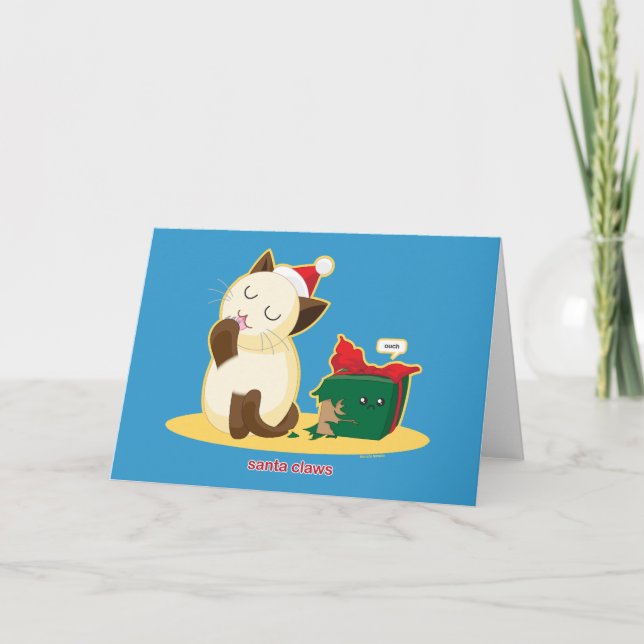 Santa klor helgkort (Framsida)