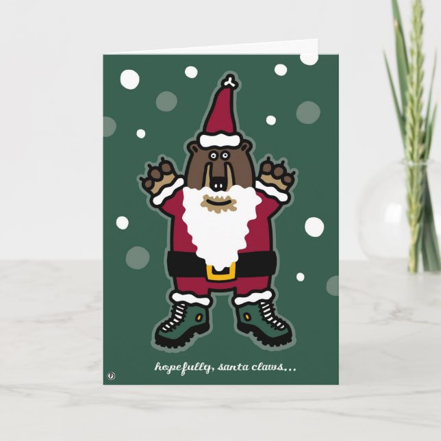 santa klor helgkort (Framsida)
