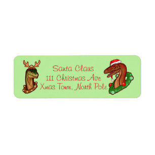Santa klor returadress etikett