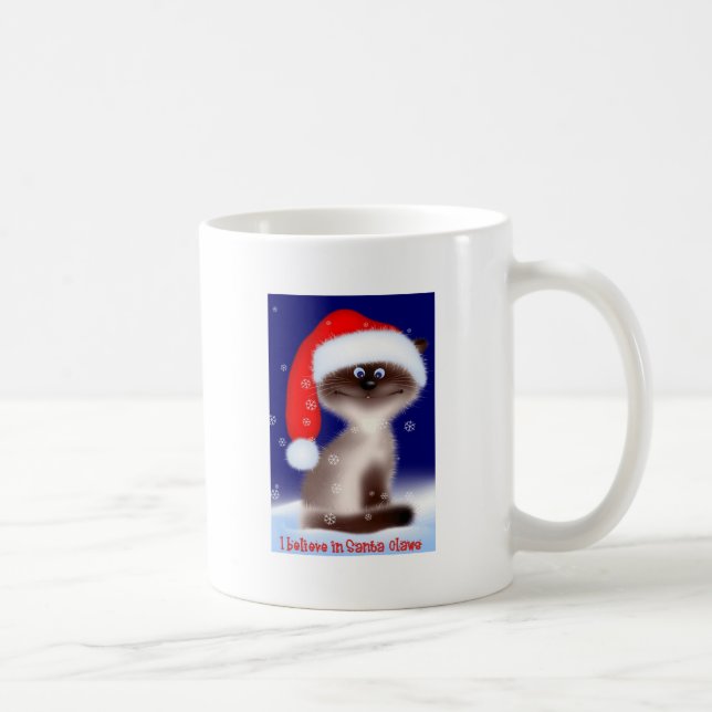 Santa klöser julkattmuggen kaffemugg (Höger)