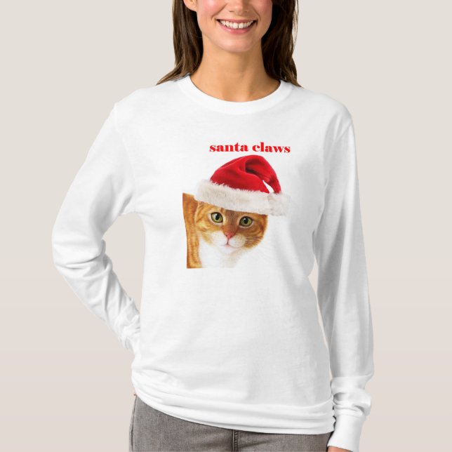 Santa klöser katten tröja (Framsida)