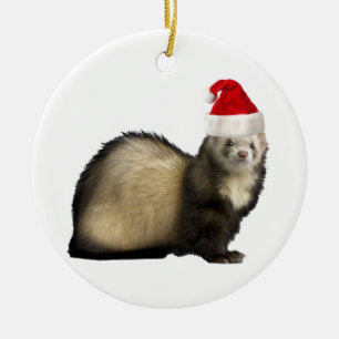 Santa klöser vesslaprydnaden julgransprydnad keramik