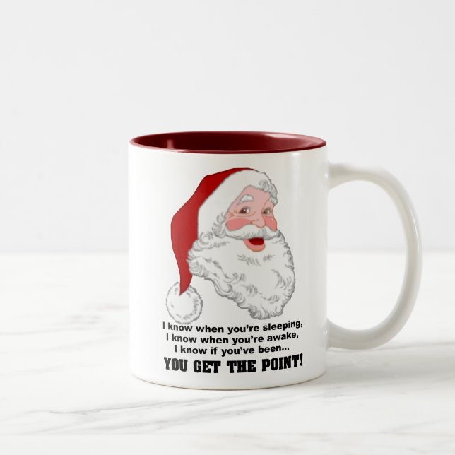 Santa Knows Mugg (Höger)