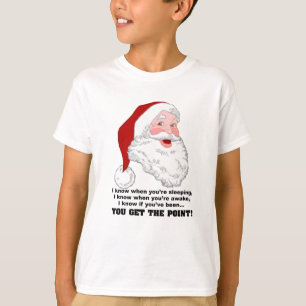 Santa Knows Shirt Tee Shirt