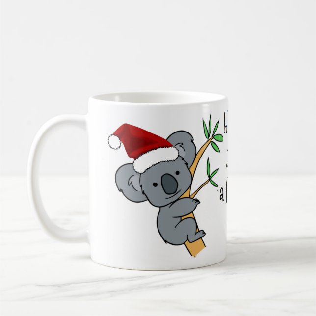 Santa Koala - mässa Dinkum Kaffemugg (Vänster)
