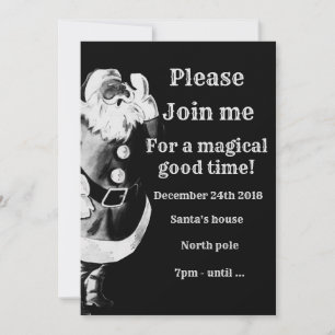 Santa Kom Med Mig Inbjudan