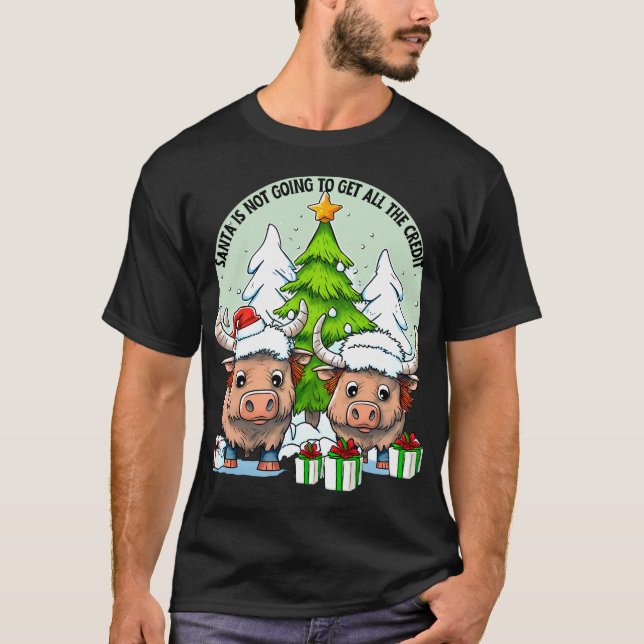Santa kommer inte att hämta Kredit T-Shirt (Framsida)