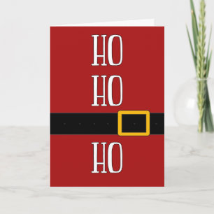 Santa Kostym Ho Ho Ho Ho jul Helgkort