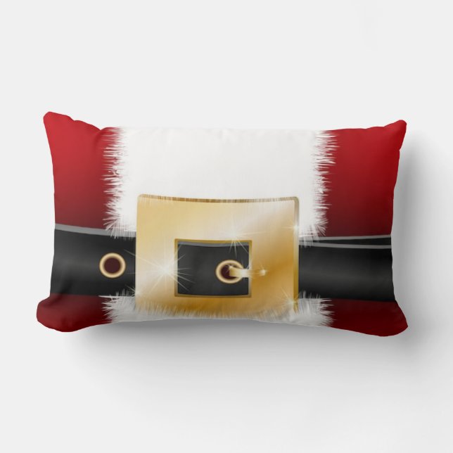Santa Kostym jul Helgdag Play Decorative Lumbarkudde (Framsida)