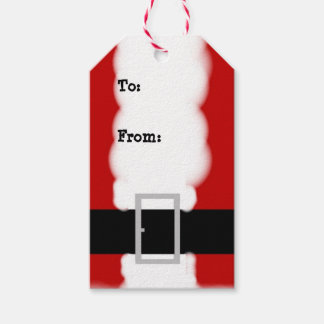 Santa Kostym jul Presentetikett