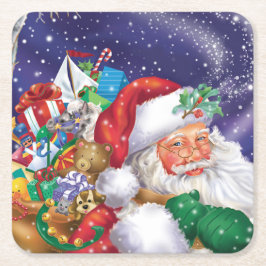 Santa kustfartyg underlägg papper kvadrat