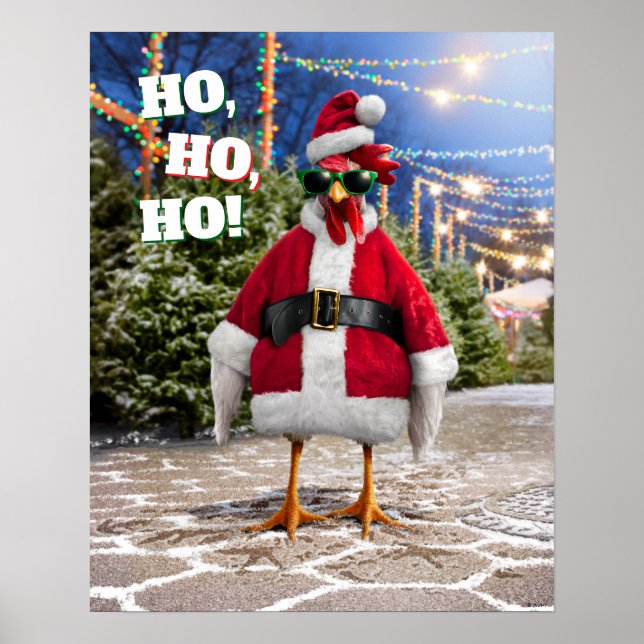 Santa Kyckling Poster (Framsidan)