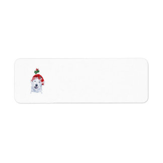 Santa Labradoodle Returadress Etikett