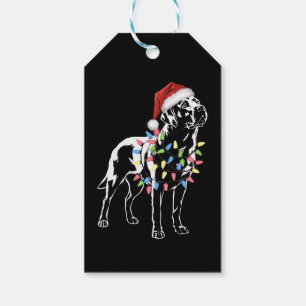 Santa Labrador Retriever jul Light Hund älskare Presentetikett