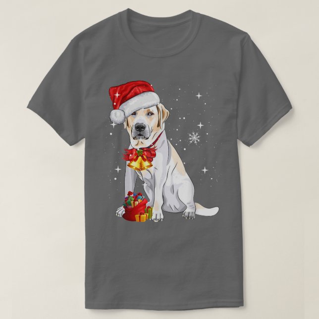 Santa Labrador Retriever jul T-Shirt (Design framsida)