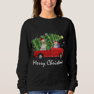 Santa Labrador Retriever Riding Red Lastbil Merry T Shirt