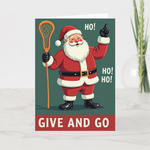 Santa Lacrosse Ge och Gå Kort