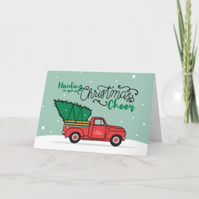 Santa Land jul Art Overly Land Christm Kort (Framsida)
