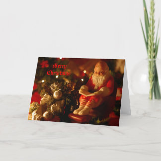 Santa läsning helgkort
